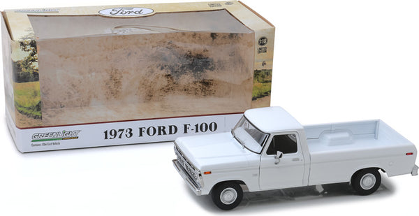 1973 ford f-100 pickup truck white 1/18 diecast model car by