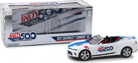 Greenlight 1:24 2017 Chevrolet Camaro Convertible - 101 Running Indy 500 Presented by PennGrade Motor Oil 500 Festival Event Car