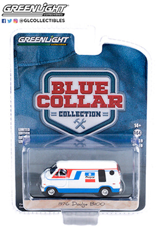 1976 Dodge B-100 Mopar Blue Collar Series Diecast 1:64 Scale - Greenlight 35200C
