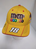 NASCAR CAP 2021  Racing Team Collection KYLE BUSCH yellow 18 M&Ms Uniform Adjustable Hat