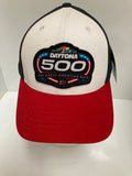 NASCAR CAP DAYTONA 2022 500 THE GREAT AMERICAN RACE BLACK WHITE AND RED