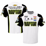 Nascar t-shirt William Byron 2023 Raptor Sublimated Uniform Pit Crew T-Shirt White