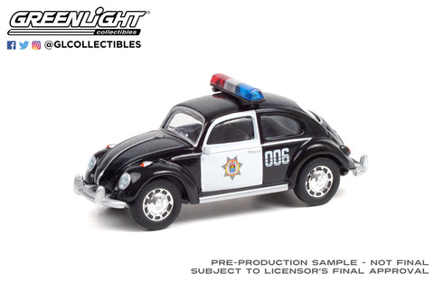 Greenlight 1/64 V Dub 13 Volkswagen Beetle Veracruz Mexico Police 36030E