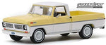 Greenlight 1:43 Scale Die-Cast Model-1970 Ford F-100 Pickup Pinto Yellow &White