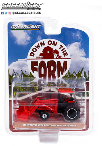 Greenlight 1/64 1984 Tractor with ROPS and Front Loader Down on the Farm 48050-C