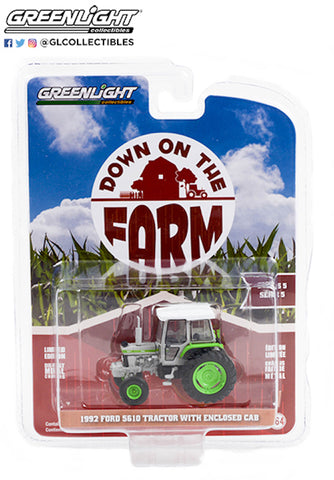 Greenlight 1/64 1992 Ford 5610 with Enclosed Cab Down on the Farm 48050-F