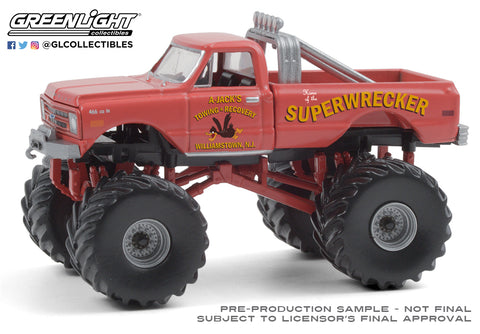 1:64 KINGS OF CRUNCH SERIES 8 MONSTER TRUCK  LIMITED EDITION 1968 CHEVROLET K-10 - SUPERWRECKER