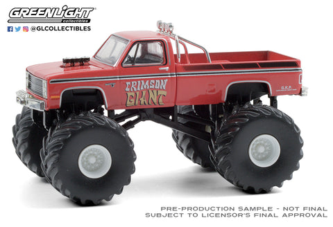 1:64 KINGS OF CRUNCH SERIES 8 MONSTER TRUCK  LIMITED EDITION - 1987 CHEVROLET SILVERADO - CRIMSON GIANT