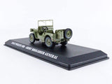 1/43 Scale Die-Cast model of a 1942 Willy's MB Army Green ''Army Brigadier General'' from the T.V Series M.A.S.H (1972-1983)