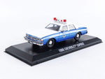 1/43 1986 CHEVROLET CAPRICE POLICE CAR "HOME ALONE" DIECAST BY GREENLIGHT