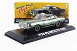 1/43 1976 PLYMOUTH FURY CHECKER CAB GREEN "BEVERLY HILLS COP" BY GREENLIGHT