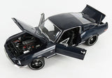 Brand New Acme 1/18 Scale Die-Cast Model - 1968 Ford Mustang Shelby GT500KR, King Cobra - Dark Blue