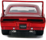 Jada 1/24 Scale Diecast Model ''fast and furious'' Dom's Dodge Charger Daytona, Red.