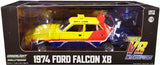 1:18 First of the V8 Interceptors (1979)-1974 Ford Falcon XB 4-Door Sedan M.F.P. - Yellow
