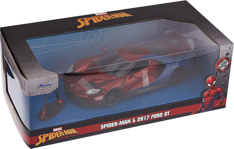 Jada Marvel Spiderman 2017 ford gt 1:24 scale die-cast car