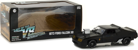 1/24 Scale Die-Cast - 1973 Ford Falcon XB Black "Last of the V8 Interceptors" (1979 Movie) model car by Greenlight.