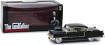 1/24 scale diecast model of the 1955 Cadillac Fleetwood Series 60 Black "The Godfather" (1972 Movie) by Greenlight.