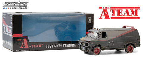1/24 Scale The A-Team-1983 GMC Vandura (WEATHERED VERSION WITH BULLITT HOLES) By Greenlight