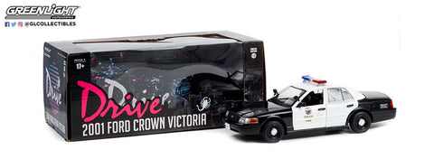 GREENLIGHT 1/24  Drive (2011) - 2001 Ford Crown Victoria Police Interceptor - Los Angeles Police Department
