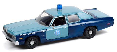 Greenlight 1/24 Scale Model-Hot Pursuit-1975 Dodge Monaco-Massachusetts police