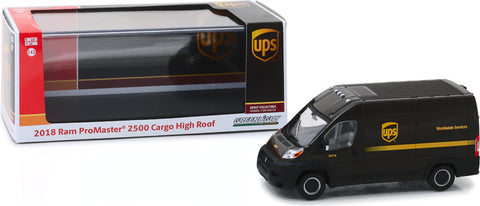 Greenlight 86156 | 1:43 2018 Ram ProMaster 2500 Cargo High Roof - United Parcel Service (UPS) Worldwide Services