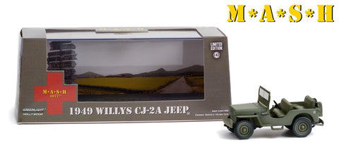 1/43 Scale Model - 1949 Willys CJ-2A - M*A*S*H (1972-83 TV Series) By Greenlight