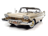 Auto World 1/18 Scale - 1957 PLYMOUTH FURY SAND DUNE WHITE/GOLD
