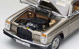 Sunstar 1/18 Scale Die-Cast Model 1973 Mercedes-Benz Strich 8 Coupé — Beige Gray Metallic