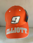NASCAR CAP Chase Elliott 9 orange adjustable Back