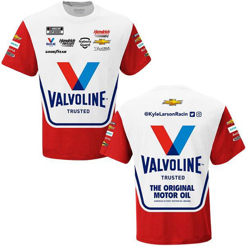 NASCAR T-SHIRT 2021  KYLE LARSON VALVOLINE Sublimated Uniform T-Shirt
