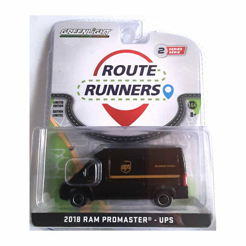 Greenlight 53020-D RAM Promaster " Ups " Braun - Route Runners Scale 1:64