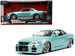 Jada The Fast and the Furious Brians Nissan Skyline GT-R R34 1:24 Die Cast vehicle