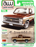 Auto world 1/64 Muscle Trucks 2021-1983 Chevrolet Silverado 10 Fleetside Pickup