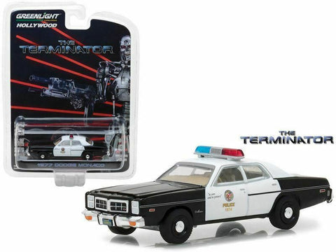 GREENLIGHT. 1/64 1977 DODGE MONACO THE TERMINATOR MOVIE