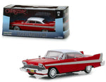 Greenlight 1/43 Scale - 1958 Plymouth Fury Red/White - Christine