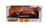 Jada 1/24 -2020 FORD MUSTANG SHELBY GT500 CANDY RED WITH WHITE STRIPES-DIECAST MODEL CAR