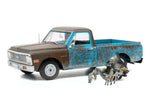 Greenlight 1/18 -1971 CHEVROLET C10 & ALIEN FIGURE "INDEPENDENCE DAY" MOVIE