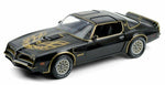 1/18 1977 PONTIAC FIREBIRD T/A STARLITE BLACK WITH GOLDEN EAGLE ON HOOD BY GREENLIGHT