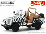 1/43 scale diecast car model of 1976 Jeep CJ-7 "Ace Ventura: When Nature Calls"