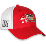 NASCAR CAP kyle busch 2021 m&ms 18 Racing Sponsor Signature Trucker Hat